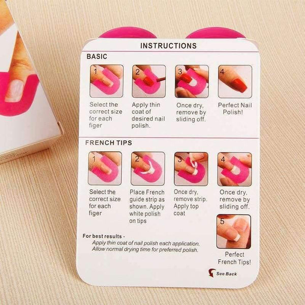 Planet Gates 26 Pcs/lot Nail Polish Edge Anti-Flooding Plastic Template Clip Manicure Tools Set