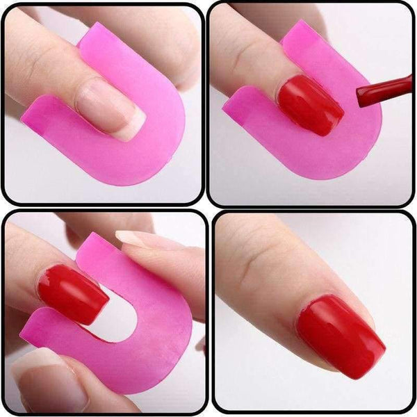 Planet Gates 26 Pcs/lot Nail Polish Edge Anti-Flooding Plastic Template Clip Manicure Tools Set