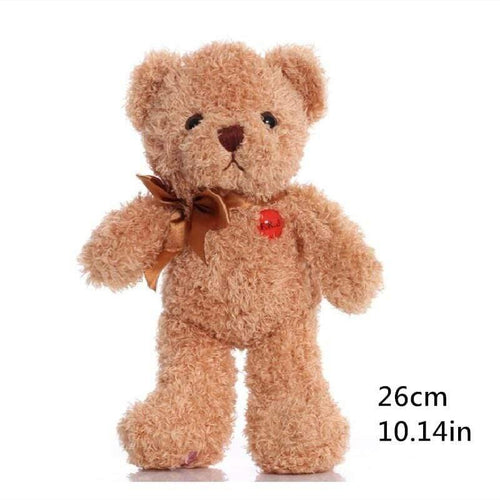 Lovely Soft Teddy Bear Plush Toy Stuffed Animals Accompany Toy Playmate Doll PP Cotton Kitds Toys Christmas Birthday Gifts