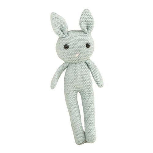 Planet Gates 26cm / Blue Creative Handmade knitted Rabbit Doll Animal Stuffed Plush Toy Baby Soothing Baby Sleeping Plush Toy Gifts for Kids Birthday