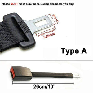 Planet Gates 26cm Type A E24 Safe Certified Rigid Stem Seat Belt Extenders For Cars Safety Belt Clip Extension for Children's Car Seats Black Gray Beige