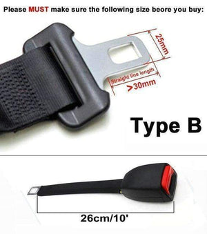 Planet Gates 26cm Type B E24 Safe Certified Rigid Stem Seat Belt Extenders For Cars Safety Belt Clip Extension for Children's Car Seats Black Gray Beige