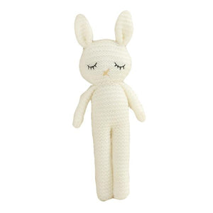 Planet Gates 26cm / white Creative Handmade knitted Rabbit Doll Animal Stuffed Plush Toy Baby Soothing Baby Sleeping Plush Toy Gifts for Kids Birthday
