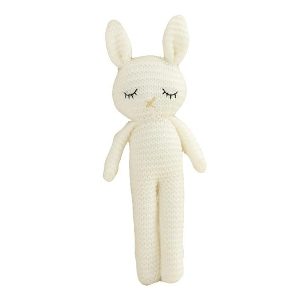 Planet Gates 26cm / white Creative Handmade knitted Rabbit Doll Animal Stuffed Plush Toy Baby Soothing Baby Sleeping Plush Toy Gifts for Kids Birthday