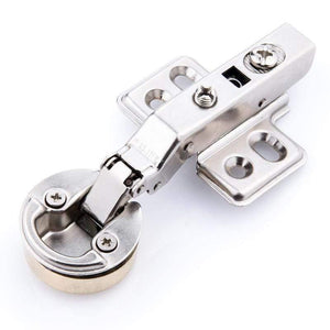 26mm Cups Mini Glass Hinge Damping Hydraulic Buffer Glass Furniture Wine Cabinet Display Cabinet Door Aircraft Hinges 1PCS