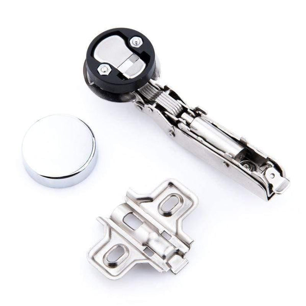 26mm Cups Mini Glass Hinge Damping Hydraulic Buffer Glass Furniture Wine Cabinet Display Cabinet Door Aircraft Hinges 1PCS