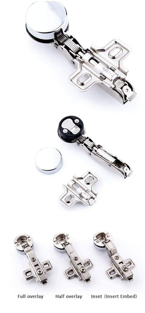 26mm Cups Mini Glass Hinge Damping Hydraulic Buffer Glass Furniture Wine Cabinet Display Cabinet Door Aircraft Hinges 1PCS