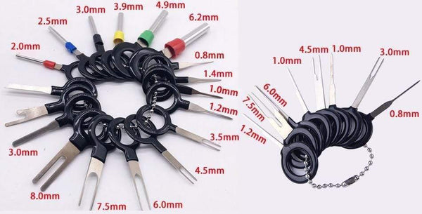 Planet Gates 26pcs/kit ATV Motorcycle Car Wire Terminal Removal Tool Cable Wiring Connector Pin Extractor Puller For Disassemble Automotive