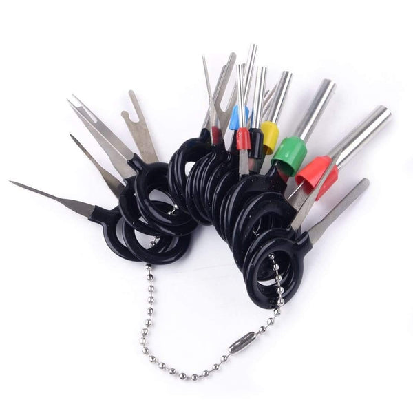 Planet Gates 26pcs/kit ATV Motorcycle Car Wire Terminal Removal Tool Cable Wiring Connector Pin Extractor Puller For Disassemble Automotive