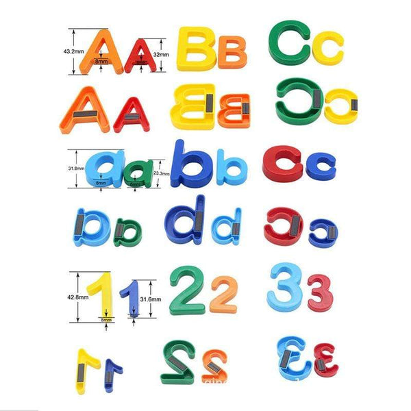 Planet Gates 26pcs Magnetic Learning Alphabet Letters Plastic Refrigerator Stickers Toddlers Kids Learning Spelling Counting Educational Toys