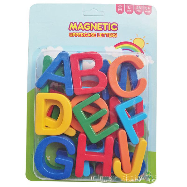 Planet Gates 26pcs Magnetic Learning Alphabet Letters Plastic Refrigerator Stickers Toddlers Kids Learning Spelling Counting Educational Toys