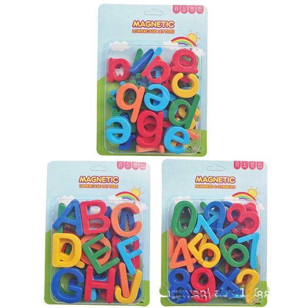 Planet Gates 26pcs Magnetic Learning Alphabet Letters Plastic Refrigerator Stickers Toddlers Kids Learning Spelling Counting Educational Toys