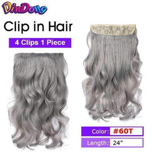 Planet Gates #27 / 18inches Synthetic Flip In Hair Wavy Clip in Hair Extensions 3/4 Half Wig 3 Styles 50 Colors Available Premium Heat Resistant