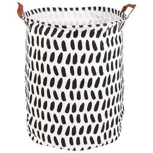 Foldable Closure Laundry Basket Large Capacity Bag Bins Kids Toy Buckets Clothes Organizer Storage Hamper Cotton Linen