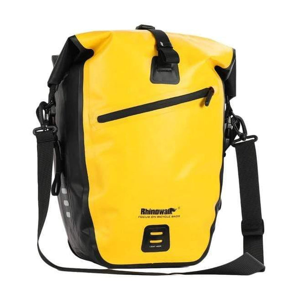 Planet Gates 27L Yellow 25L Cycling Bike Bags MTB Bike Rear Rack Bag Full Waterproof Multifunction Road Bicycle Pannier Rear Seat Trunk Bag