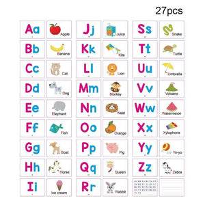 Planet Gates 27Pcs Alphabet Letter Tracing Card Educational Letters Read Write Learning Alphabet With One Pen Preschool Gift