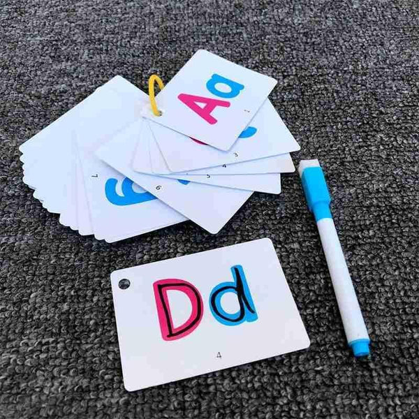 Planet Gates 27Pcs Alphabet Letter Tracing Card Educational Letters Read Write Learning Alphabet With One Pen Preschool Gift