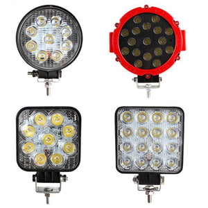 Planet Gates 27W Car Work LED Light Bar 27W 51W 48W Car Light Spot Beam 12v 24v Led For Jeep ATV UAZ SUV 4WD 4x4 Truck Tractor Off-road Spotlight