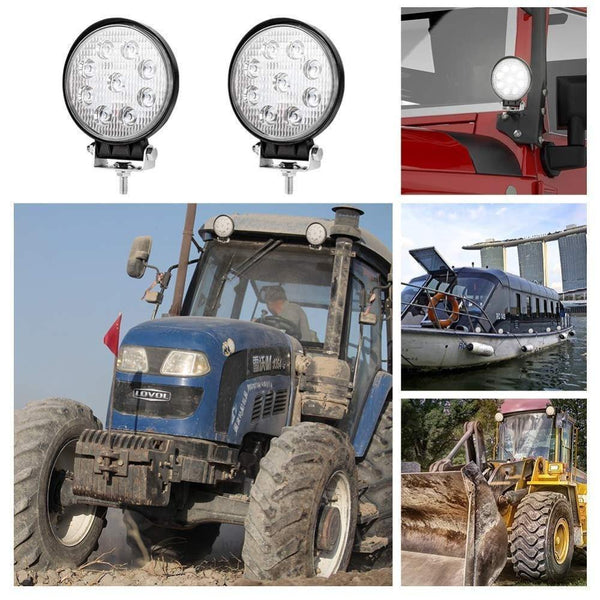 Planet Gates 27W Car Work LED Light Bar 27W 51W 48W Car Light Spot Beam 12v 24v Led For Jeep ATV UAZ SUV 4WD 4x4 Truck Tractor Off-road Spotlight