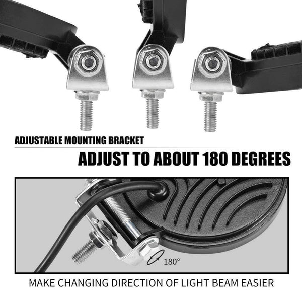 Planet Gates 27W Car Work LED Light Bar 27W 51W 48W Car Light Spot Beam 12v 24v Led For Jeep ATV UAZ SUV 4WD 4x4 Truck Tractor Off-road Spotlight