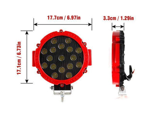 Planet Gates 27W Car Work LED Light Bar 27W 51W 48W Car Light Spot Beam 12v 24v Led For Jeep ATV UAZ SUV 4WD 4x4 Truck Tractor Off-road Spotlight