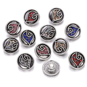 Planet Gates 28 10pcs/lot New Snap Jewelry Tree of Life 12mm Metal Snap Buttons Fit Snap Bracelet Bangles Necklaces