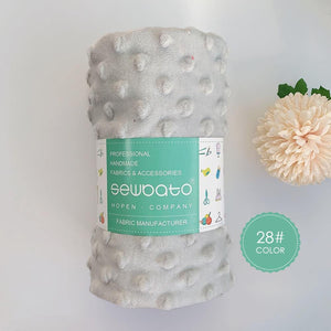 Planet Gates 28 / 70x100cm 70x100cm Minky Fabric For Sewing 30 Colors Super Soft Minky Dot Plush Fabric Eco-Friendly Polyester Handwork Fabric