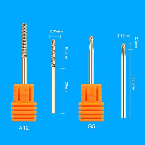 Planet Gates 28 Type Carbide Nail Drill Bits For Electric Drill Manicure Machine Accessory Tungsten Nails Milling Cutter Nail Files Art Tools