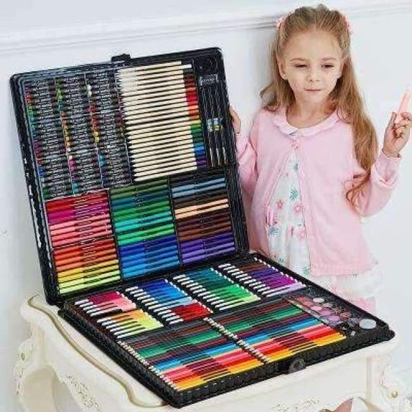 Planet Gates 288 pcs 1 168/288pcs Art Set Painting Watercolor Drawing Tools Art Marker Brush Pen Supplies Kids For Gift Box Office Stationery