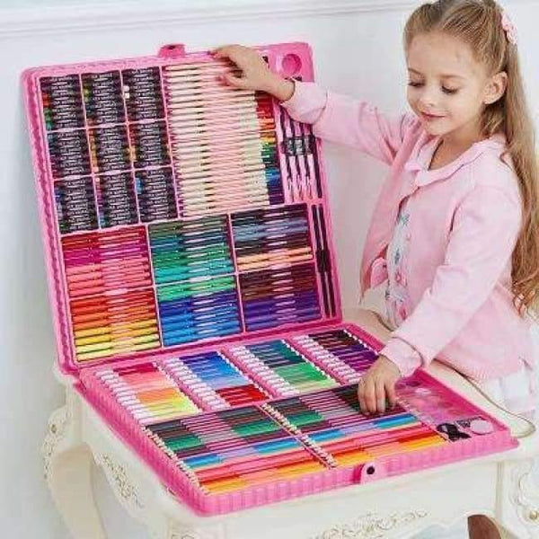 Planet Gates 288 pcs 168/288pcs Art Set Painting Watercolor Drawing Tools Art Marker Brush Pen Supplies Kids For Gift Box Office Stationery