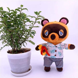 20cm 28cm Animal Crossing Plush Toy Cartoon Raymond Free Give Away 1pcs Amiibo Card Jingjiang Doll KK Isabelle Plush Toys