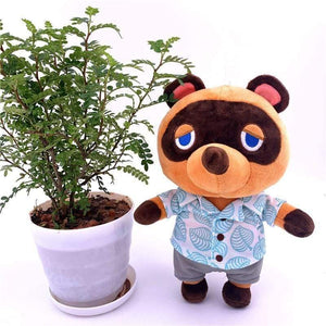 20cm 28cm Animal Crossing Plush Toy Cartoon Raymond Free Give Away 1pcs Amiibo Card Jingjiang Doll KK Isabelle Plush Toys