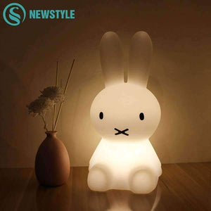 Planet Gates 28cm Miffy Rabbit LED Night Light for Children Baby Bedroom LED Night Lamp Cartoon Decorative Light Children Sleeping Lamp