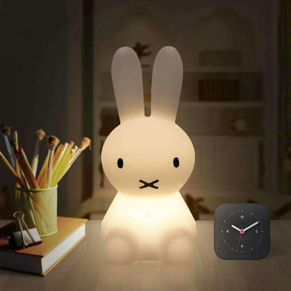 Planet Gates 28cm Miffy Rabbit LED Night Light for Children Baby Bedroom LED Night Lamp Cartoon Decorative Light Children Sleeping Lamp