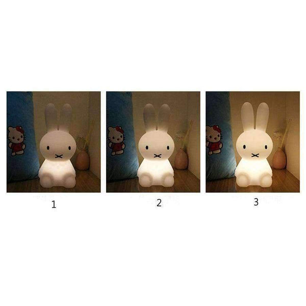 Planet Gates 28cm Miffy Rabbit LED Night Light for Children Baby Bedroom LED Night Lamp Cartoon Decorative Light Children Sleeping Lamp