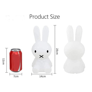 Planet Gates 28cm Miffy Rabbit LED Night Light for Children Baby Bedroom LED Night Lamp Cartoon Decorative Light Children Sleeping Lamp
