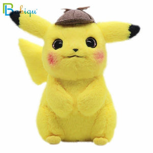 28cm Pikachu Plush Toy Stuffed Toy Detective Pikachu Japan Movie Anime Toys For Children Doll For Kid Baby Birthday Gifts Anime