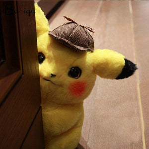 28cm Pikachu Plush Toy Stuffed Toy Detective Pikachu Japan Movie Anime Toys For Children Doll For Kid Baby Birthday Gifts Anime