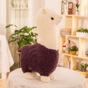 Planet Gates 28cm / Purple Cute Alpaca 6 Color Plush Toys Fashion Animal Soft Stuffed Dolls Office Chair Sofa Kawaii Pillows Birthday Gift for Child Girls