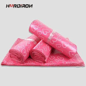 Planet Gates 28x42cm 100pcs Factory Supply New Poly Mailer Pink Heart-shaped Color Poly Mailing Envelope Poly Post Bags Pink Color Mailing Bags