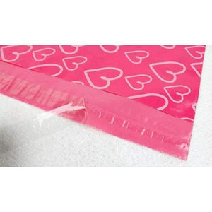 Planet Gates 28x42cm 100pcs Factory Supply New Poly Mailer Pink Heart-shaped Color Poly Mailing Envelope Poly Post Bags Pink Color Mailing Bags