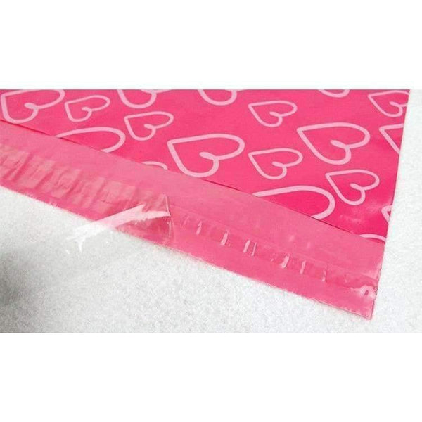Planet Gates 28x42cm 100pcs Factory Supply New Poly Mailer Pink Heart-shaped Color Poly Mailing Envelope Poly Post Bags Pink Color Mailing Bags