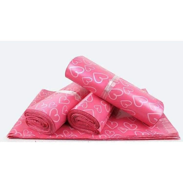 Planet Gates 28x42cm 100pcs Factory Supply New Poly Mailer Pink Heart-shaped Color Poly Mailing Envelope Poly Post Bags Pink Color Mailing Bags