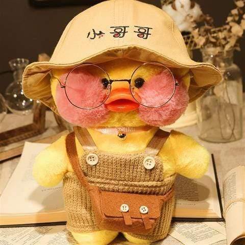 30CM Pink LaLafanfan Kawaii Cafe Mimi Yellow Duck Plush Toy Cute Stuffed Doll Soft Animal Dolls Kids Toys Birthday Gift For Girl