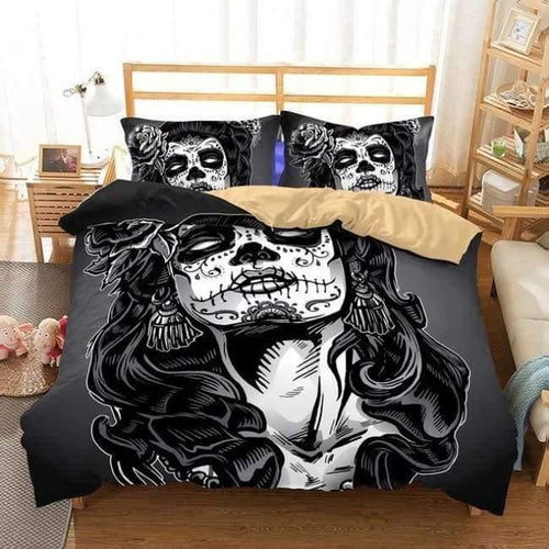 Planet Gates 29 / AU queen / China 3D Bedding Set skull Print Duvet cover set lifelike bedclothes with pillowcase bed set home Textiles #2-01