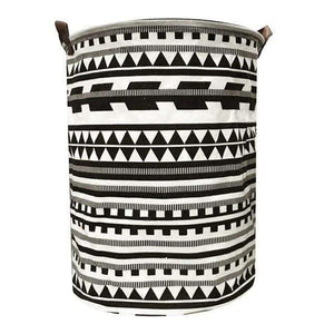 Foldable Closure Laundry Basket Large Capacity Bag Bins Kids Toy Buckets Clothes Organizer Storage Hamper Cotton Linen