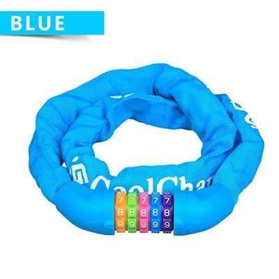 Planet Gates 2901303 Bicycle Cycling Password Lock 5 Number Safety Anti-theft Mountain Bike Coded Combination Steel Chain Cable Lock bike