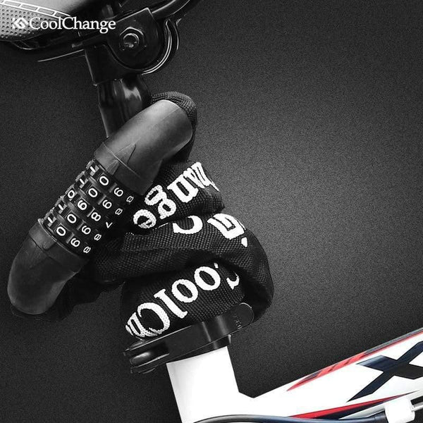 Planet Gates 2901303 Bicycle Cycling Password Lock 5 Number Safety Anti-theft Mountain Bike Coded Combination Steel Chain Cable Lock bike