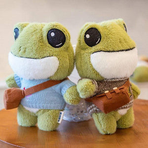 Planet Gates 29cm Cute Plush Big Eyes Frog Toy Stuffed Animals Soft Sweater Crossbody Bag Kids Toys Birthday Christmas Gift for Girls Boys