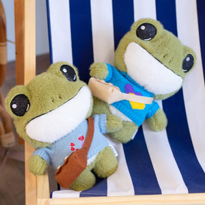 Planet Gates 29cm Cute Plush Big Eyes Frog Toy Stuffed Animals Soft Sweater Crossbody Bag Kids Toys Birthday Christmas Gift for Girls Boys